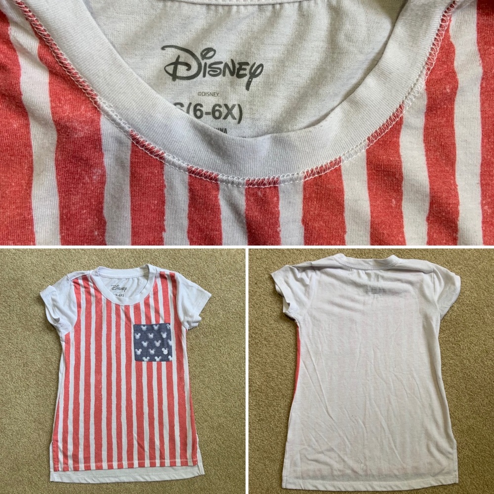 Disney USA Shirt Size 6
